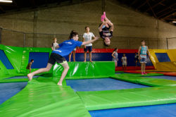 Kids have fun at Leap Dunedin.